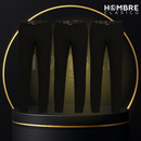 Kit de 3 Pantalones Masculinos en Seda Color Hielo y Elastano